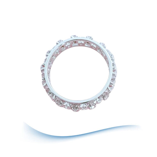 Bague 50 Bague Alliance or blanc diamants 58 Facettes AA 1696