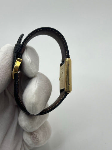 Montre Cartier - Montre Tank Must Vermeil cadran noir 20 x 28 mm 58 Facettes