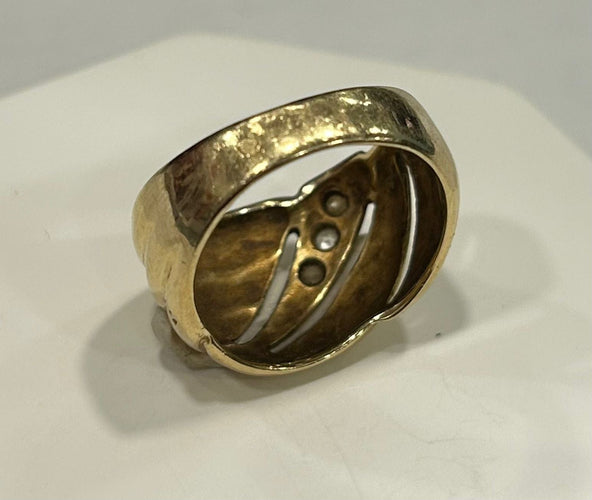 Bague Bague Bombée 58 Facettes LP698