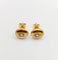 Boucles d'oreilles Puces d'oreilles art deco or jaune 18k diamants tailles anciennes (circa 1950) 58 Facettes A05930