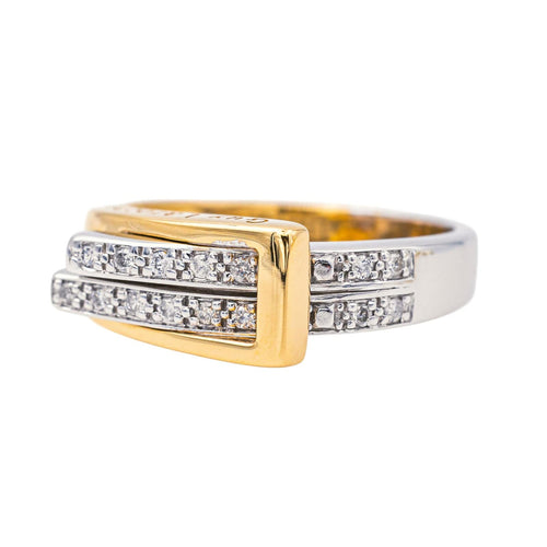 Bague 57 Guy Laroche Bague  Or jaune, Or blanc Diamant 58 Facettes 3956321CN
