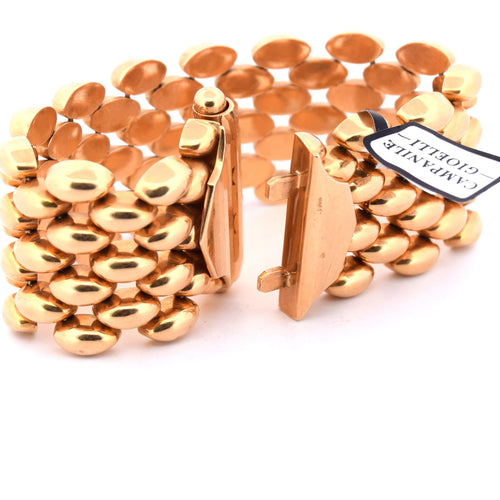 Bracelet BRACELET EN OR 18 KT - Années 1950 58 Facettes