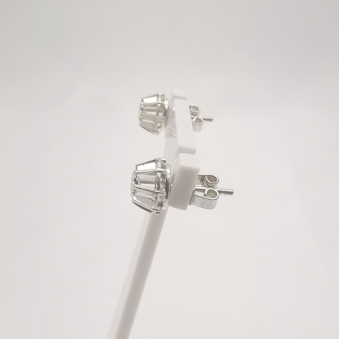 Boucles d'oreilles Boucles d'oreilles or blanc et diamant 58 Facettes