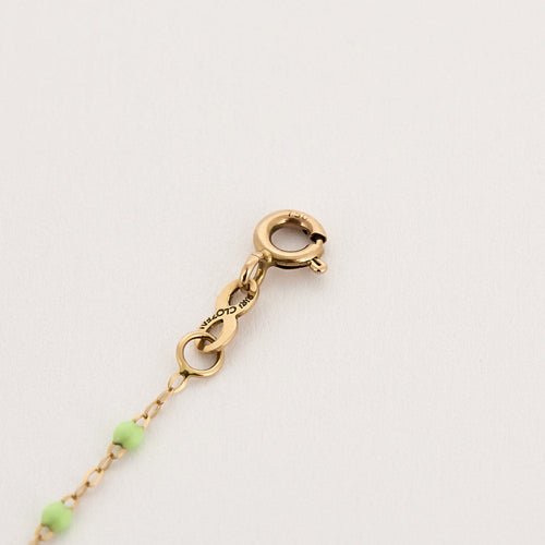 Bracelet GIGI Clozeau - Classique Gigi - Bracelet en or jaune et résine verte claire 58 Facettes BRI0094X5
