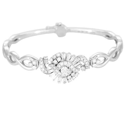 Bracelet Bracelet or blanc et diamants 58 Facettes