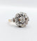 Bague 54 Bague marguerite or jaune, platine et diamants taille ancienne (circa 1920) 58 Facettes A05474