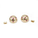 Boucles d'oreilles or jaune diamants rubis 58 Facettes 240045SP