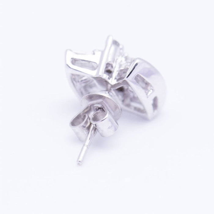 Boucles d'oreilles LAZO - Boucles d'oreilles or blanc et diamants 58 Facettes D359168SI