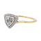 Bague Or jaune, Or blanc Diamant