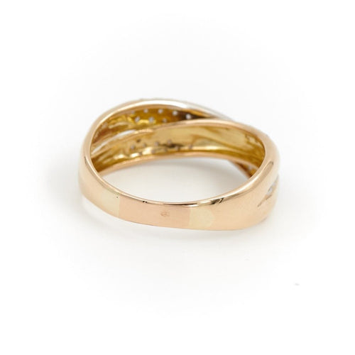 Bague 68 Bague Or jaune, Or blanc Diamant 58 Facettes 1599635CN