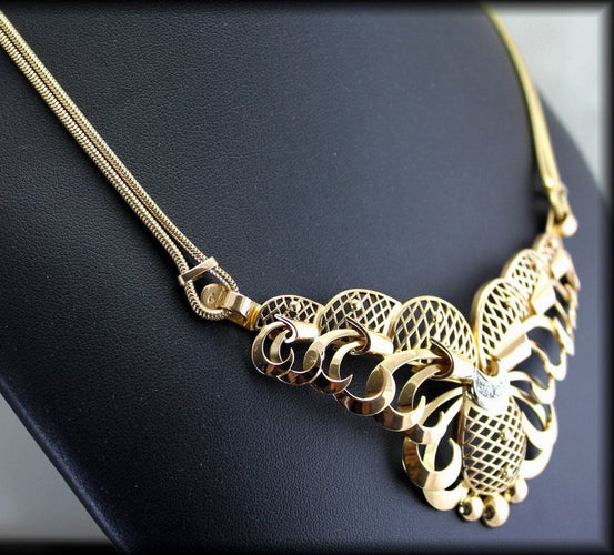 Collier Collier or et diamants années 40/50 58 Facettes