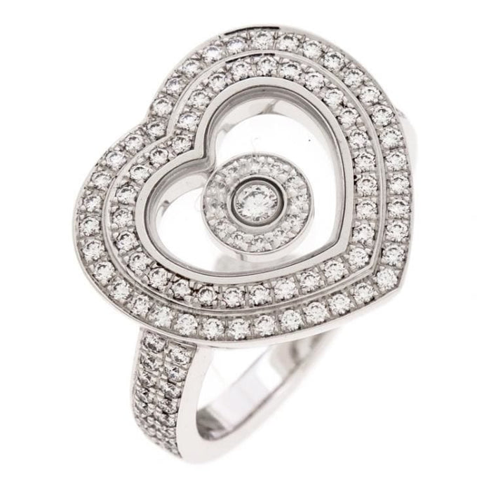 Bague 52 CHOPARD - Bague happy diamonds or blanc diamants 58 Facettes 20