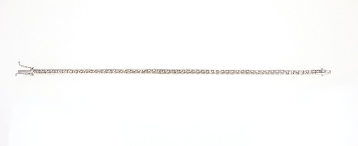 Bracelet Bracciale en or blanc 18 carats et diamants 7.00 ct 58 Facettes