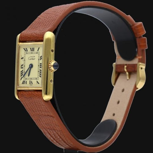 Montre Cartier Montre Must De Cartier Vermeil 58 Facettes MT44361