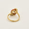 Bague 54 Bague en or jaune et corail 58 Facettes HOU5502
