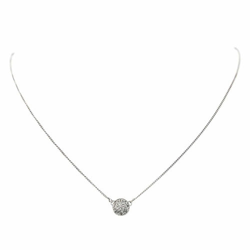Collier Collier Or blanc Diamant 58 Facettes 4599184CN