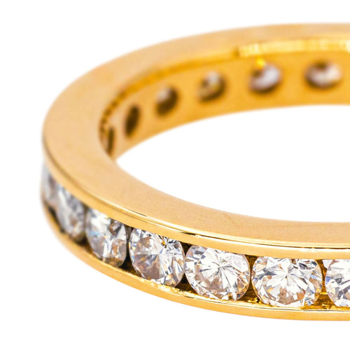 48 Bague Alliance américaine Or jaune Diamant 58 Facettes 4608559CN