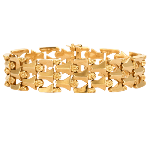 Bracelet Bracelet souple or rose 58 Facettes GULK191