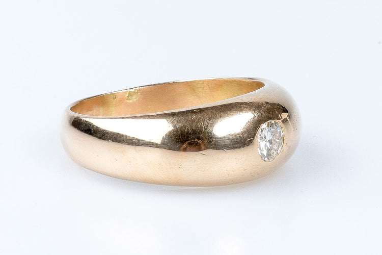 Bague 64 Bague diamant en or jaune 18 carats 58 Facettes 2-4377-1470-9