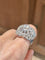 Bague 50.5 Importante bague cocktail or blanc, platine et diamants 58 Facettes