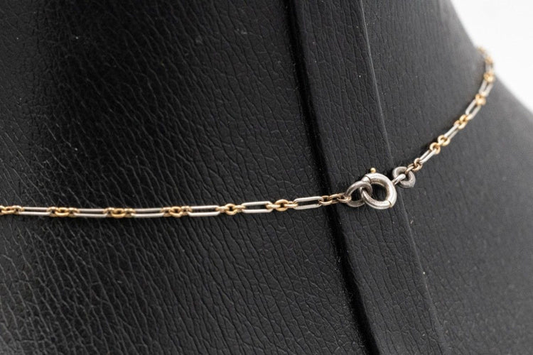 Collier Collier négligée ancien en or jaune 14k avec améthystes et perles 58 Facettes 11725