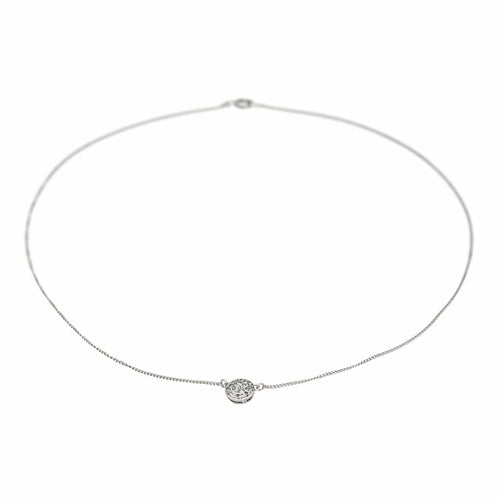 Collier Collier Or blanc Diamant 58 Facettes 4599184CN