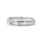 Bague 53 Bague Demi alliance Or blanc Diamant 58 Facettes 4274093RV