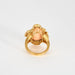 Bague 52 BULGARI - Bague or jaune corail entourage diamants 58 Facettes