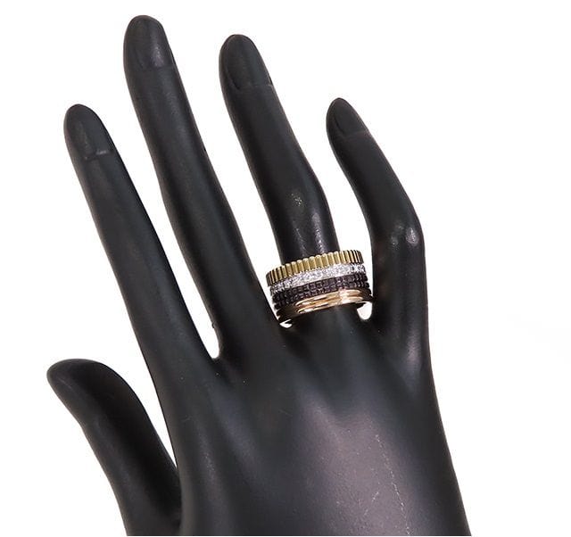 Bague 51 BOUCHERON - Bague Quatre en trois ors et diamants 58 Facettes