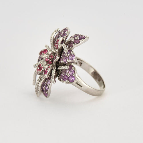 Bague 53 MATY - Bague fleur 58 Facettes 240253