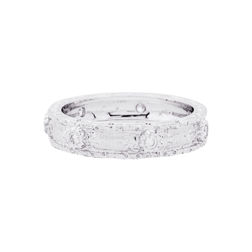 Bague 56 Bague Buccellati "Eternelle Macri Capri" or blanc, diamants. 58 Facettes 33656