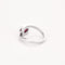 Bague 53 Bague en or blanc, rubis et diamants 58 Facettes GU267