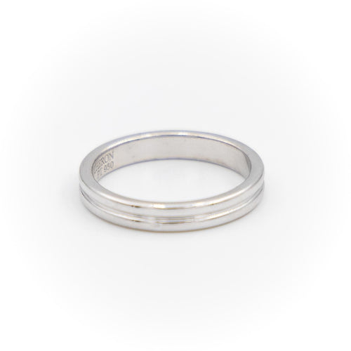 Bague 53 Boucheron Bague Alliance Godron Platine 58 Facettes 1833583CN