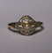 Bague 56 Bague Art Déco deux ors et perle 58 Facettes 597