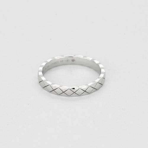 Bague 58 CHANEL - Bague Coco Crush mini modèle en Or blanc 18k 58 Facettes 58FC17-4