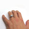 Bague solitaire or blanc diamant 1,58 carat 58 Facettes 26/6