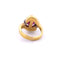 Bague 56 Bague vintage en or jaune avec rubis et diamants 58 Facettes