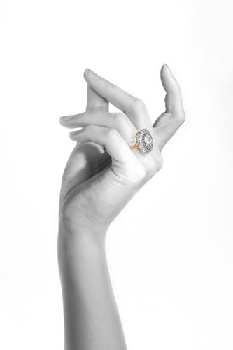 Bague 54 Romance vintage : Le voyage d'une bague en diamant 58 Facettes 23251-0317