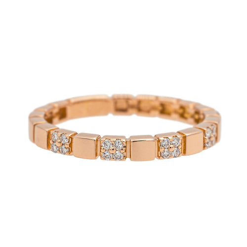 Bague 53 Bague Or rose Diamant 58 Facettes 4098645RV