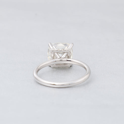 Bague 55 Solitaire serti d'un diamant en or gris 58 Facettes 1