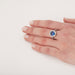Ring 54 Sapphire and diamond pompadour ring 58 Facettes