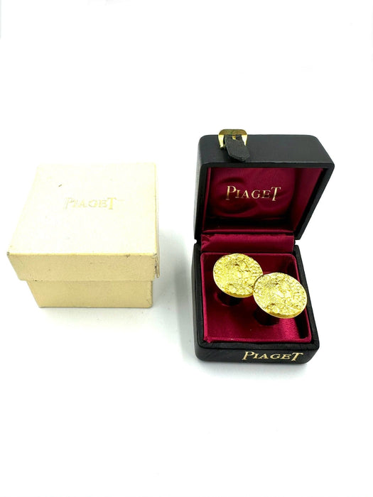 Boutons de manchette PIAGET/DALI. Boutons de manchettes Vintage en or jaune 58 Facettes