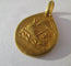 Rasumny - Médaille pendentif Art Nouveau biface Saint Georges en or jaune 18k
