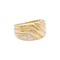 47 Bague godrons en or jaune et diamants. 58 Facettes 34440