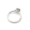 Bague 52 Bague or blanc sertie de diamants 58 Facettes