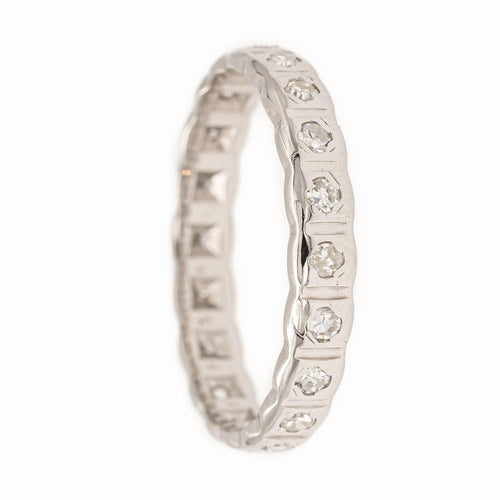 Bague 52 Bague Alliance Or blanc Diamant 58 Facettes 2024998CN