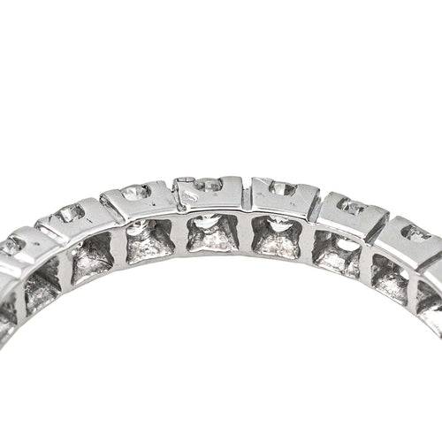 Bague 53 Bague  Alliance tour complet  Or blanc Diamant 58 Facettes 4137644CN