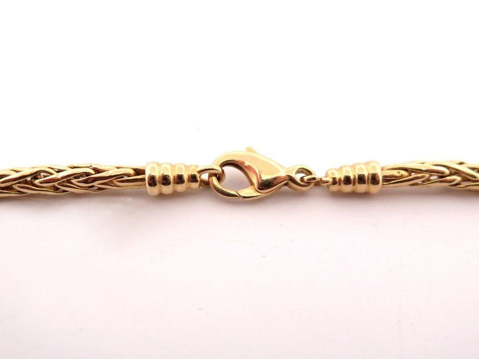 Collier collier maille palmier en or jaune 18k 39 cm 13.8 gr  en 58 Facettes 265207