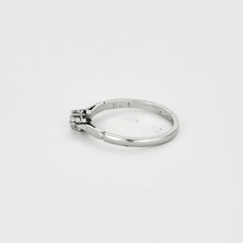Bague or blanc diamant