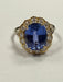 Bague 54 Bague Marguerite Saphir de Ceylan 5.52 cts diamants 58 Facettes 219620